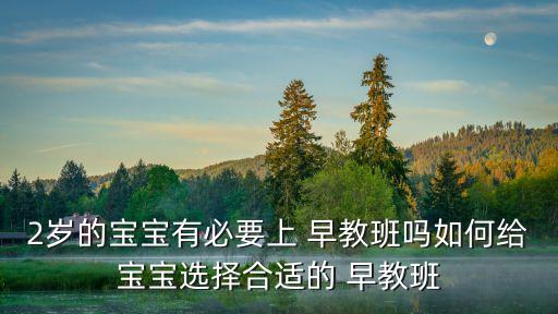 男孩两岁可以报什么早教班,两岁男孩报什么兴趣班