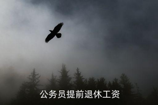  公务员提前退休工资