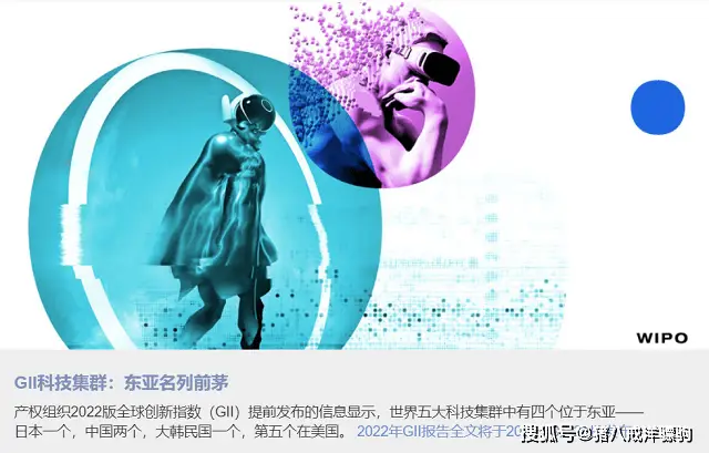 2022全球创新指数即将公布，世界五大科技集群中国占两席！