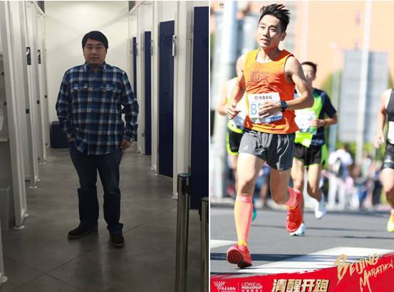 太狠! 2年从210斤练成北马破3的跑者