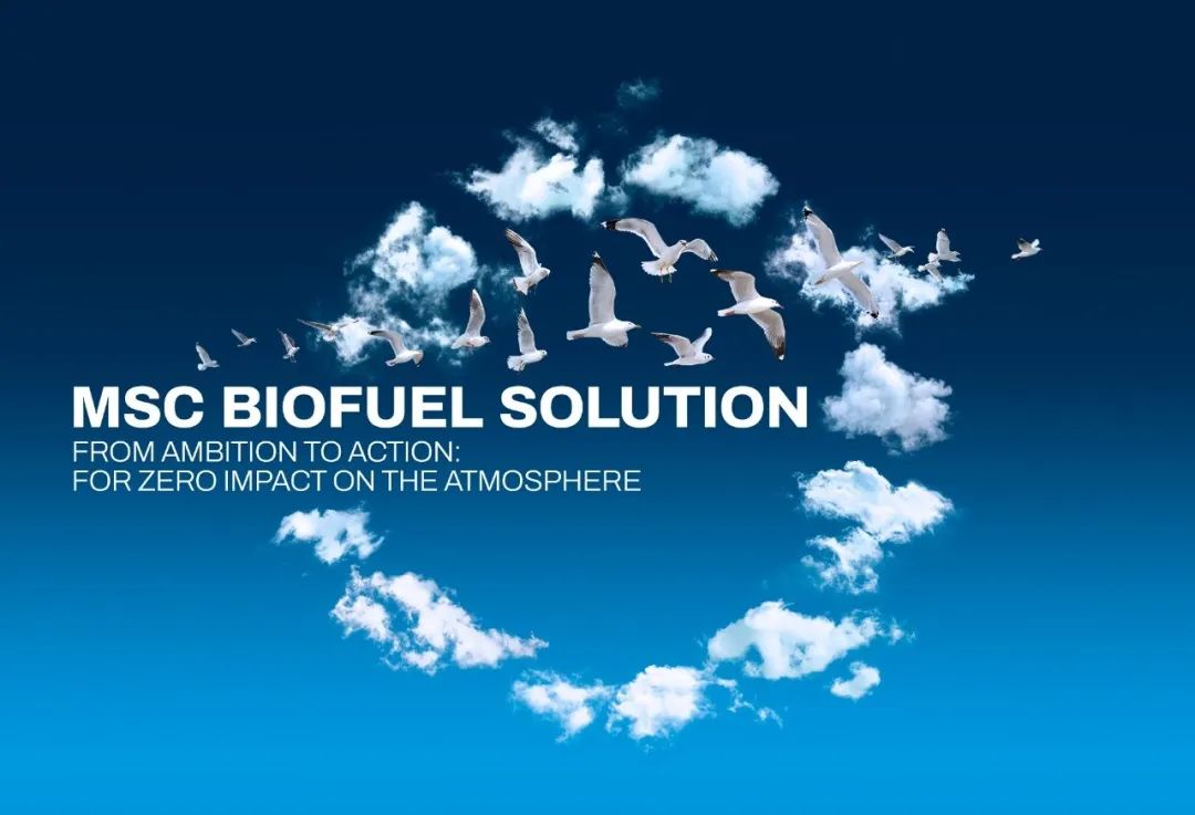 零碳之旅 | MSC 生物燃料解决方案