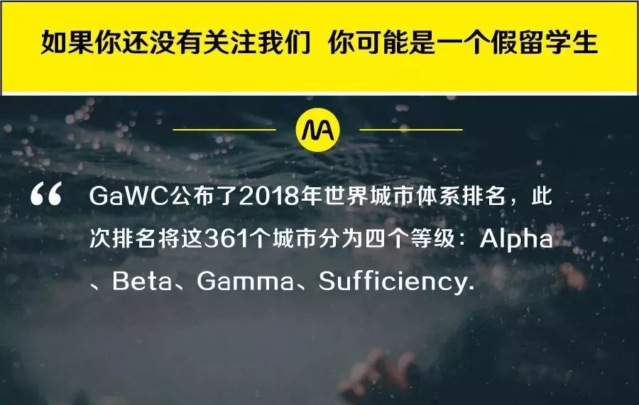 2018最新全球一线城市排名公布！留学生最热门的求职地是？